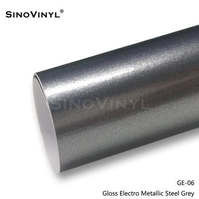 SINOVINYL Fast Delivery Free Sample Vinyl Gloss Electro Metallic Car Wrapping Film Vinyl Stickers