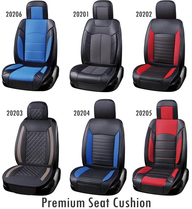 Red Comfortable Durable Non-Slip PU Leather Front Seat Cover