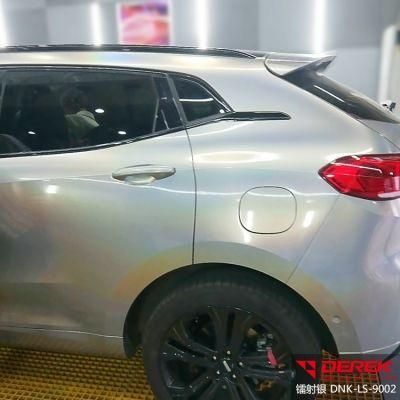 Derek Diamond Laser Grey Auto Car Wrapping Vinyl Car Body Decoration Car Wrap Film