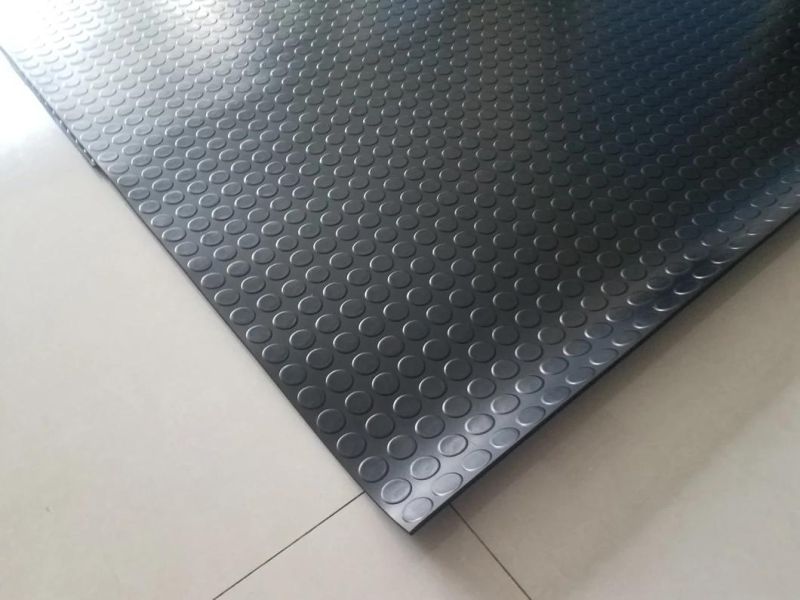 Custom Anti-Slip Rubber Sheet, Rubber Mat, PVC Coil Mat, PVC Coil Roll with Foam Backing (3A5012)