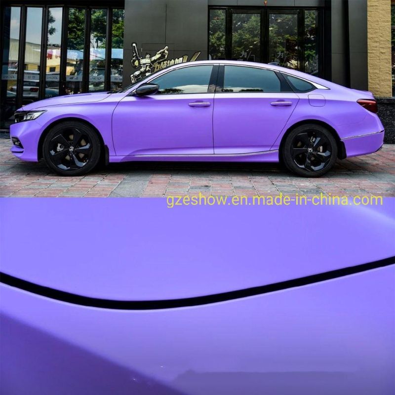 Matte Lavender Car Wrapping Vinyl Rolls Air Bubble