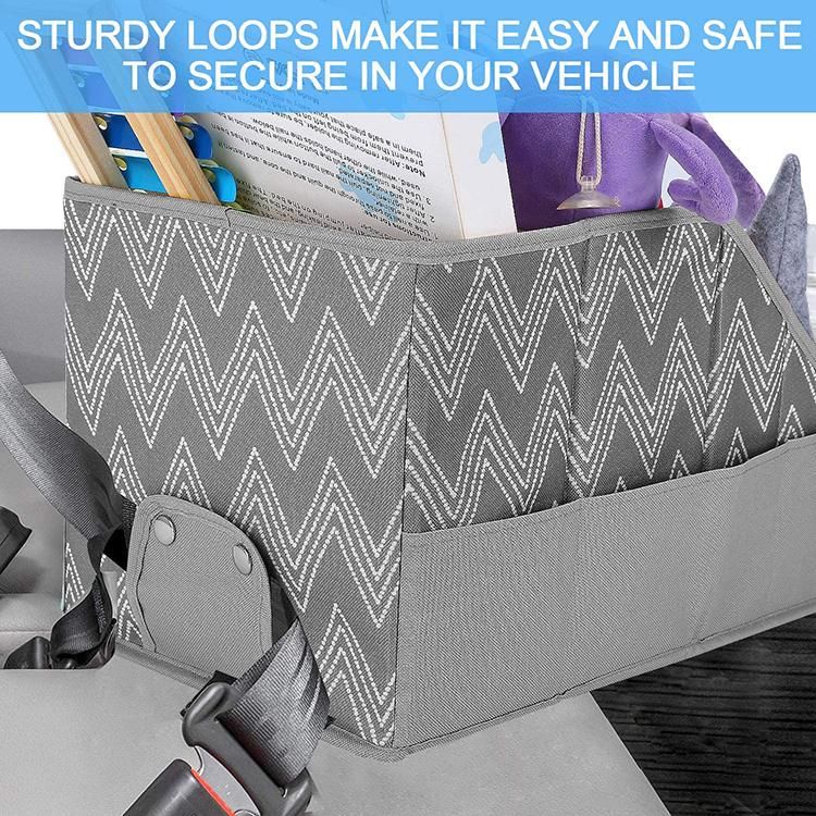 Large Capacity Seat Backseat Toys Storage Collapsible Front & Backseat Car Organizer Multifunctional Car Organization for Kids