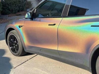 Iridescent Laser Grey PVC Material High Quality Color Vinyl Car Wrap Film