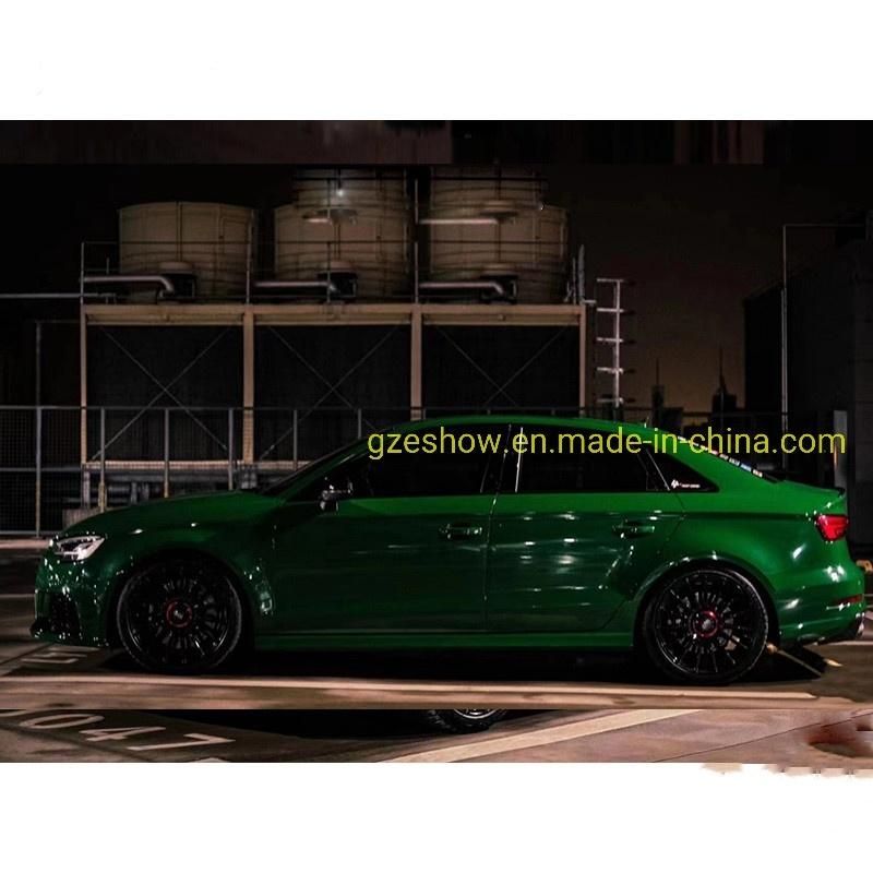 Glossy Crystal Gloss Car Wrap Vinyl Pet Crystal Irish Green