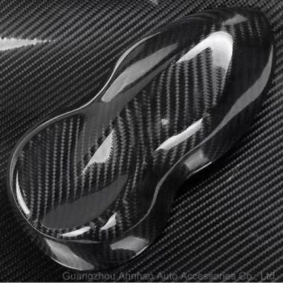 Glossy Black 1.52*18m 6D Carbon Fiber Car Wrap Vinyl Sticker