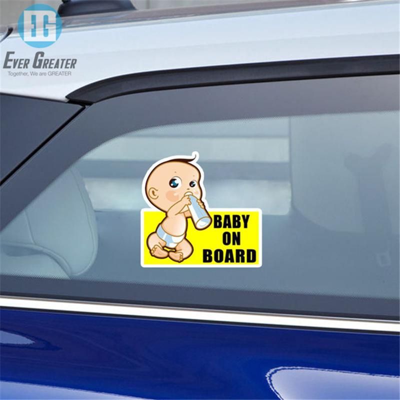 Punk Anime Baby on Board Sticker