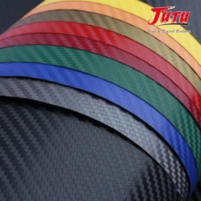 Jutu Hot-Sale Product 3D Carbon Fiber Vinyl Car Adhesive Sticker with Good Quality