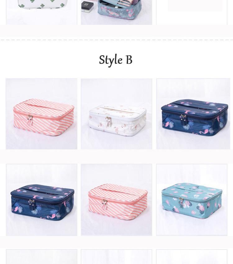 Waterproof Travel Makeup Case High Quality Oxford Women Cosmetic Bag Cheap Travel Toiletry Storage Bag with Handle