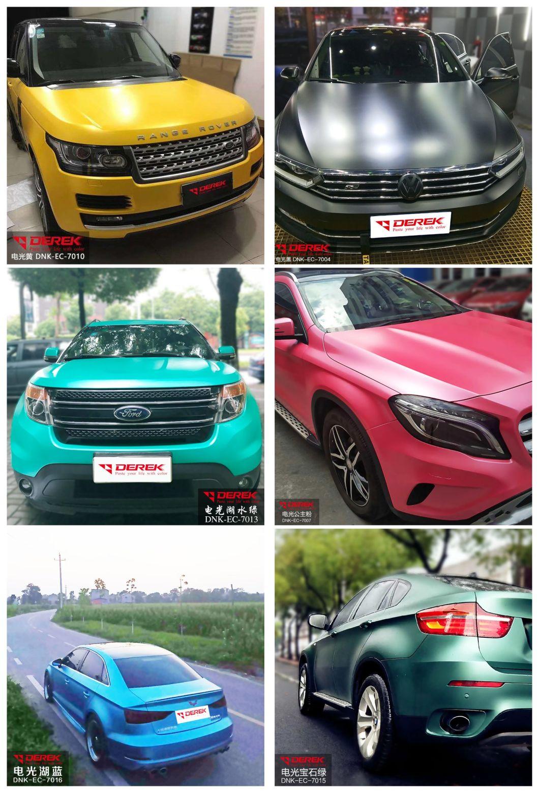 China Manufacturer Satin Metallic Color Change Color Change Car Wrap Material Car Stickers Full Body Car Wrap Film Decoration