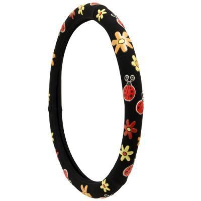 Automotive Women Embroidery Cute Car Steering Wheel Cover