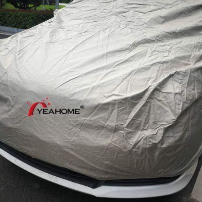 Checks Pattern All Weather Protection Car Cover Fire-Retardant Finished