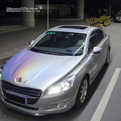 SINOVINYL Auto Wrap Iridescence Laser Car Body Vinyl Wrap