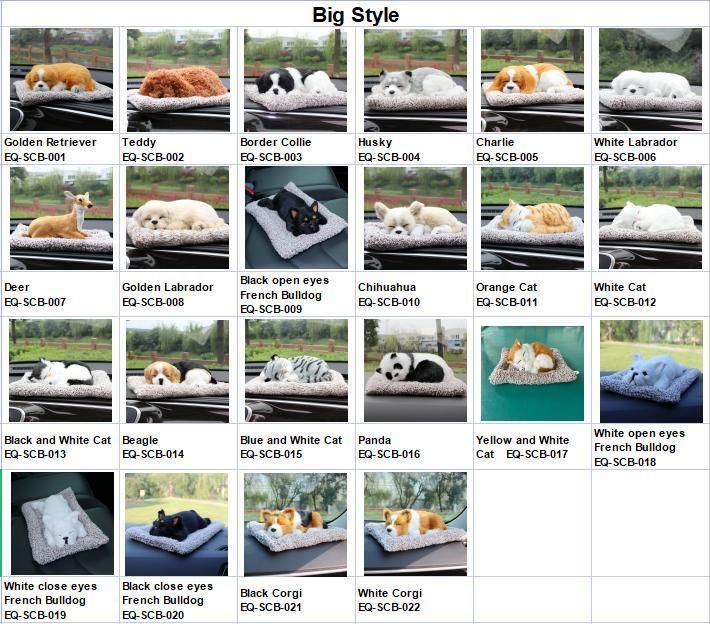 Car with Purifying Air and Deodorizing Bamboo Charcoal Bag Artificial Dog Cute Ornaments