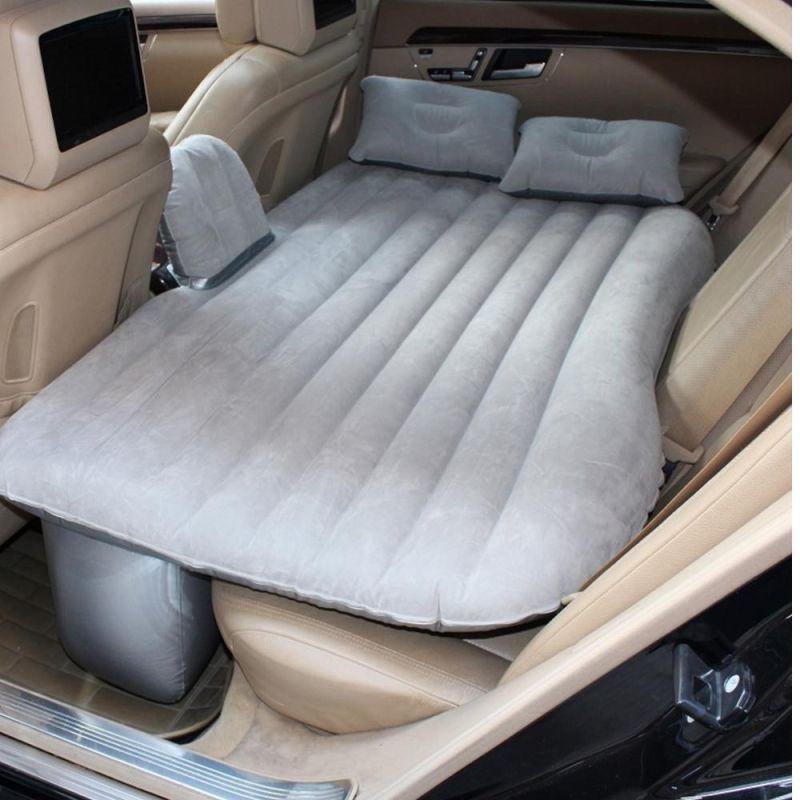 Car Travel Bed Multi-Function Folding Flocking Car Inflatable Bed, SUV Car Mattress, Rear Row Car Travel Sleeping Pad off-Road Air Bed Wyz20367