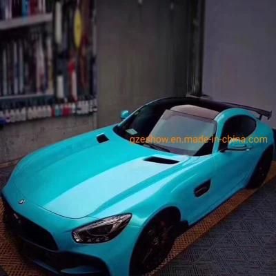 Super Gloss Metallic Lake Blue Car Wrap Colors Vinyl Vehicle Wrap