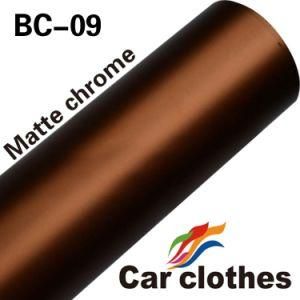 Car Removable Glue Metallic Chrome Car Wrap Vinyl Foil