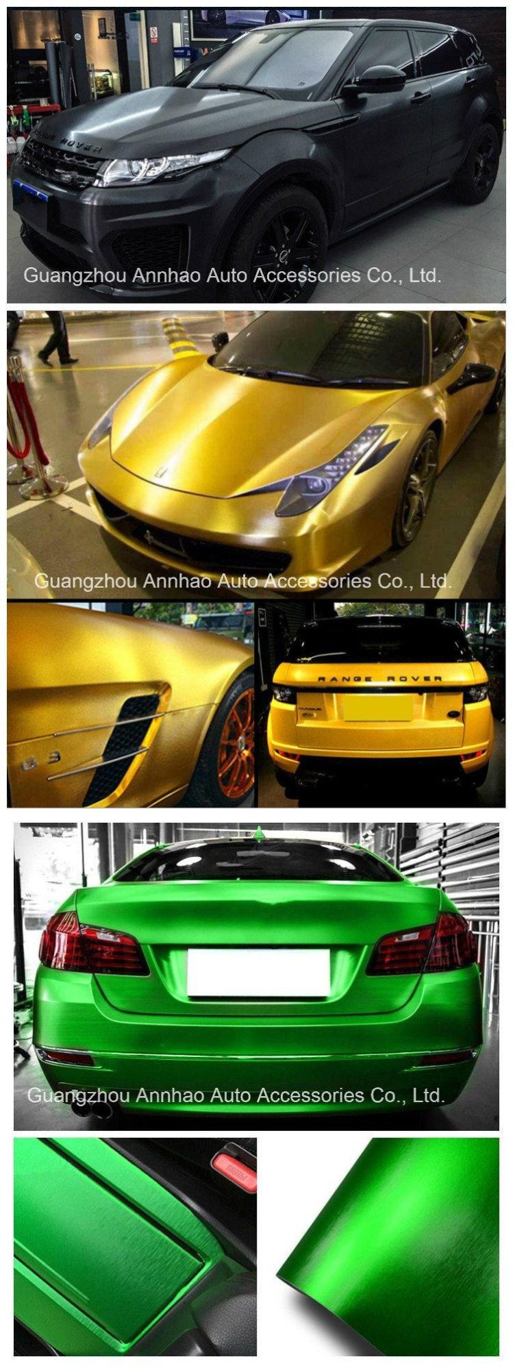 Ondis 1.52*18m Car Change Color Sticker Sliver Matte Chrome Brushed Vinyl Film