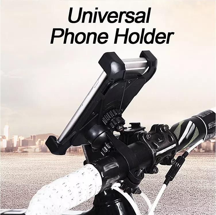 Bike Mount Mobile Phone Holder, Universal Bike Phone Holder for Bicycle and Motorcycle