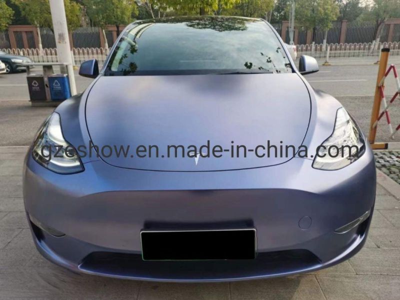 Metallic Cobalt Blue Vinyl Car Wrap Film for Car Decoration