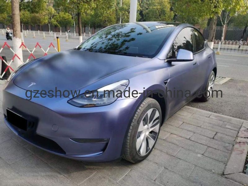 Metallic Cobalt Blue Vinyl Car Wrap Film for Car Decoration