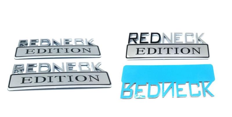 Shitbox Edition Emblem for Chevrolet Silverado Chevy Camaro Emblem Fender Badge Decal Sticker Logo Car Accessories Car Parts Decoration ABS Plastic Big Size