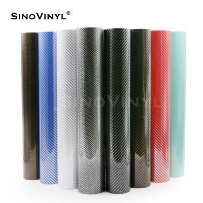 SINOVINYL Self Adhesive Car Body Protective Vinyl Wrap 2D Carbon Fibre Sticker