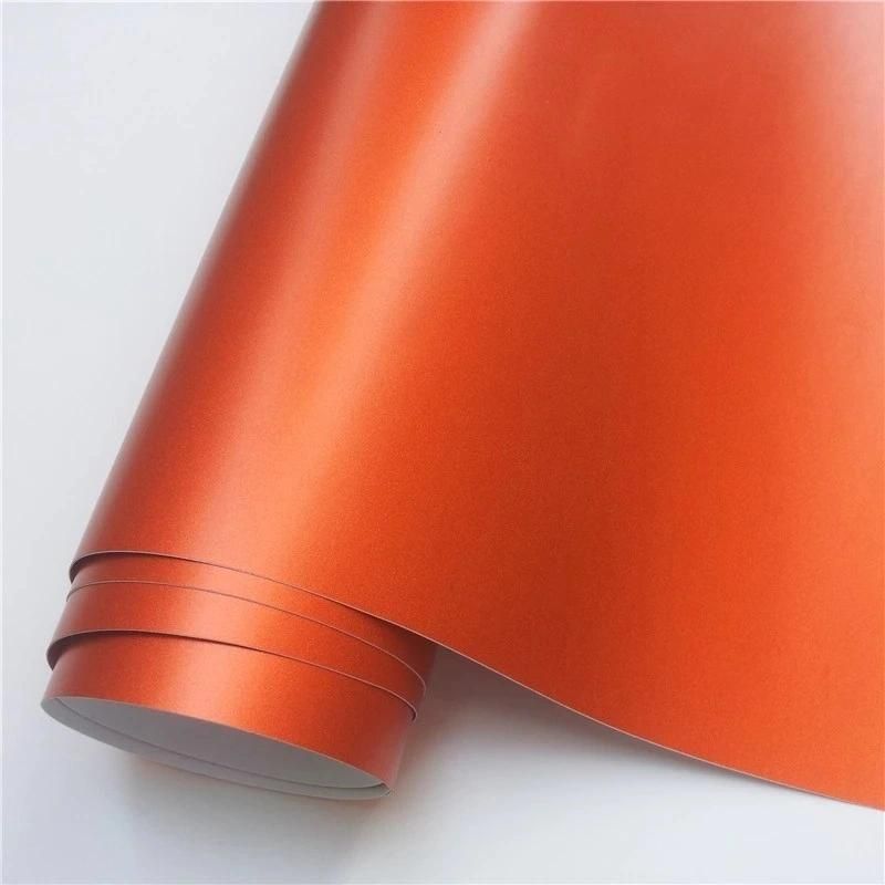 Car Body Decoration Sticker Self Adhesive Satin Matte Orange