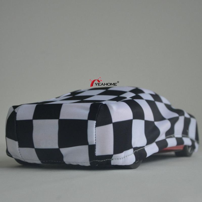 Classic Checks Printed Design Dust-Proof Sedan Indoor Car Cover