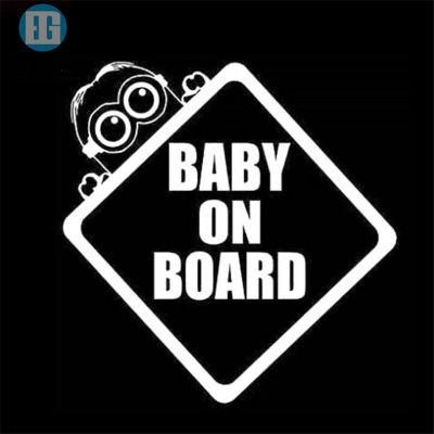 Removable Baby on Board Car Sticker Creative Cute Color Waterproof Sticker Baby on Board Sicker