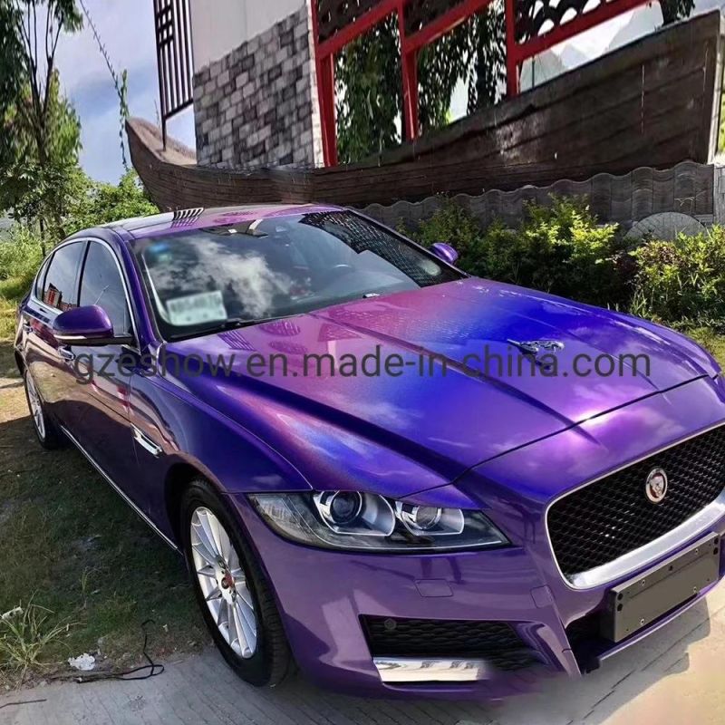 Holographic Rainbow Chrome Purple Wrapping Vinyl Sticker for Car