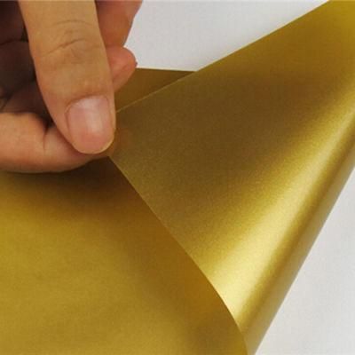 Tsautop Matte Silver/Gold Self Adhesive Sticker PVC Cutting Vinyl