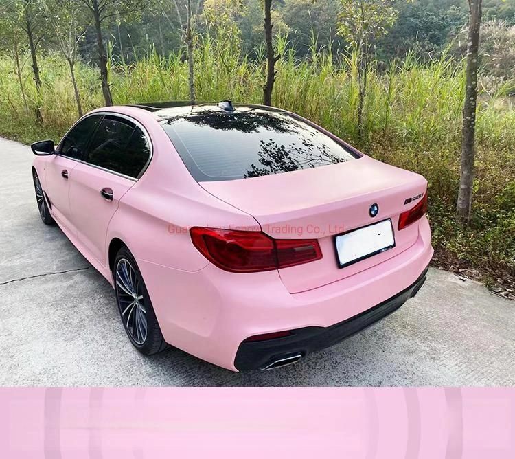 Self Adhesive Vinyl Uitra Matte Vinyl Wrap Carnation Pink Car Sticker