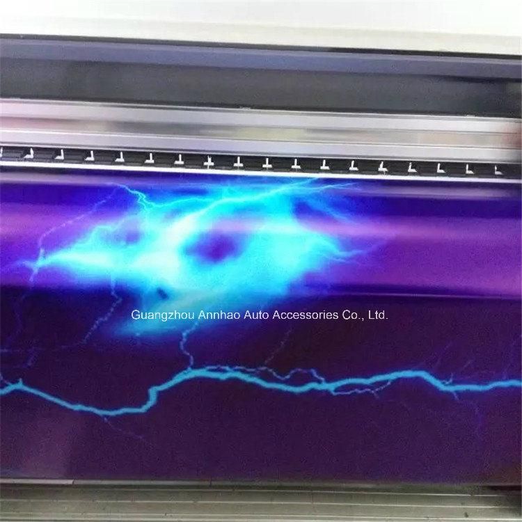 PVC Material Car Body Stickers Galaxy Lightning Car Wrap Foil