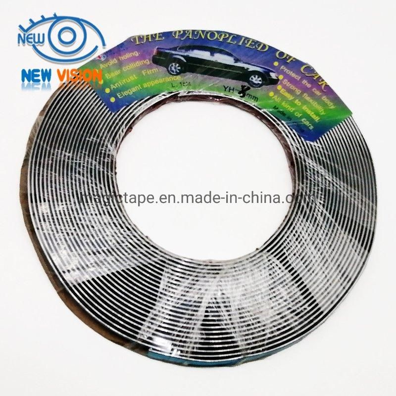 PVC Chrome Tape Decorative Strip for Car Accessories Auto Moulding Trim