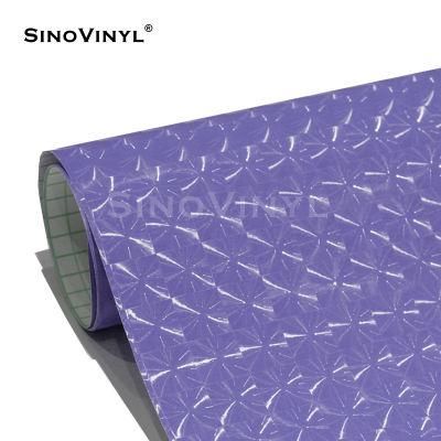 SINOVINYL Chinese Supplier 3D Lens Purple Color Car Sticker Design Van Vinyl Films