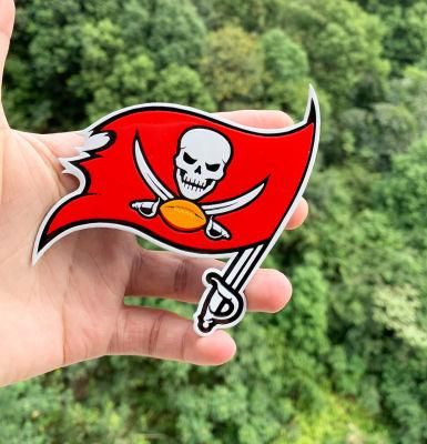 Custom NFL Tampa Bay Buccaneers Metal Car Stickers, 3D Metal Car Stickers, UV Printed Car Stickers, Decorative Stickers