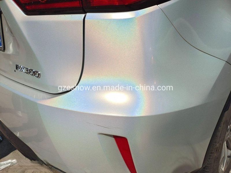 Laser Chrome White Car Wrapping Vinyl Film