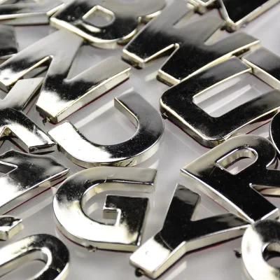 Custom Car Badges Emblems Logo Metal Signs 3D ABS Plastic Chrome Auto Logo Letters