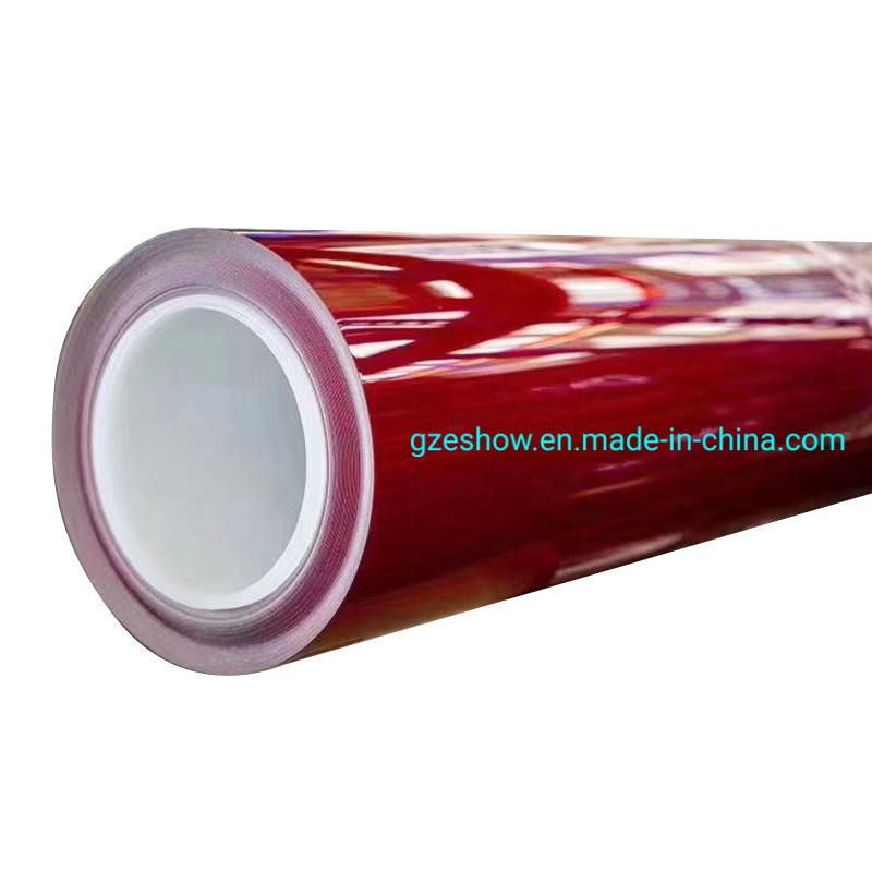 Red High Glossy Car Paint Protection Film Sticker