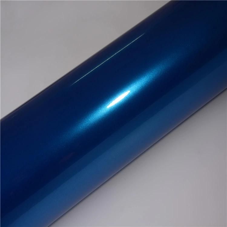 Glossy Metallic Tibetan Blue Car Sticker Vinyl Film