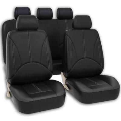 Classic Polyester Breathable Car Seat Covers PU Leather