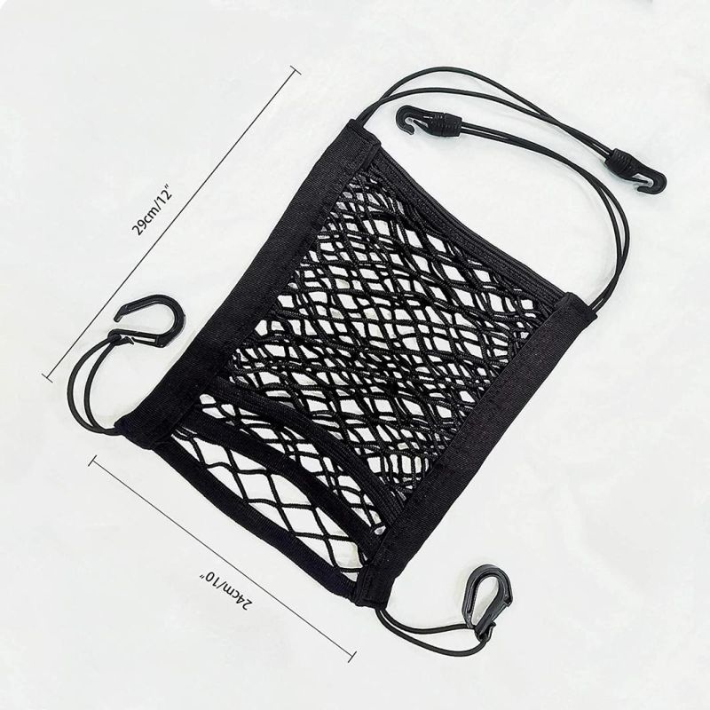 Driver Storage Netting Pouch Car Mesh Organizers Between The Seats for Bag Holder Car Storage Organizer