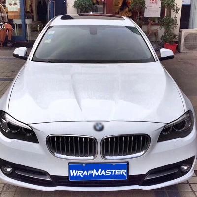 Tsautop 1.52*18m Air Released Ice White Super Gloss Crystal Vinyl Wrapped Car PVC Sticker Car Sticker Car Wrap