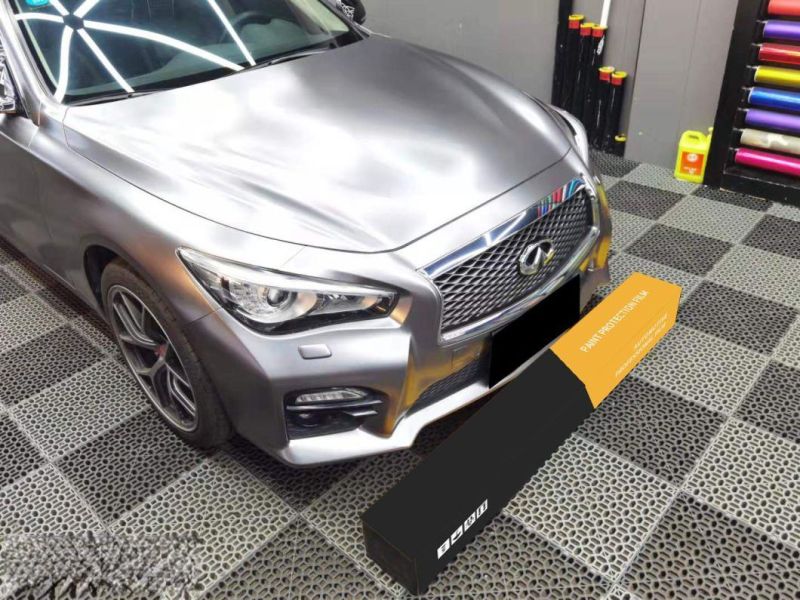 Pearl Metallic Grey Vinyl Paint Protection Films Wrap Car