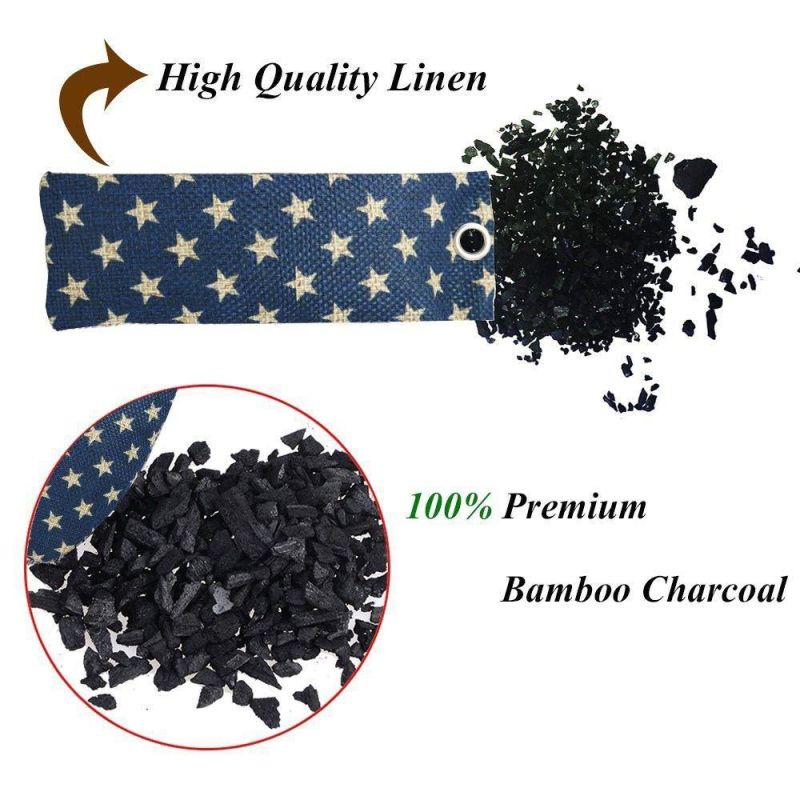 Jm Premium Reusable Air Purifying Bag Natural Bamboo Charcoal Bag Air Freshener