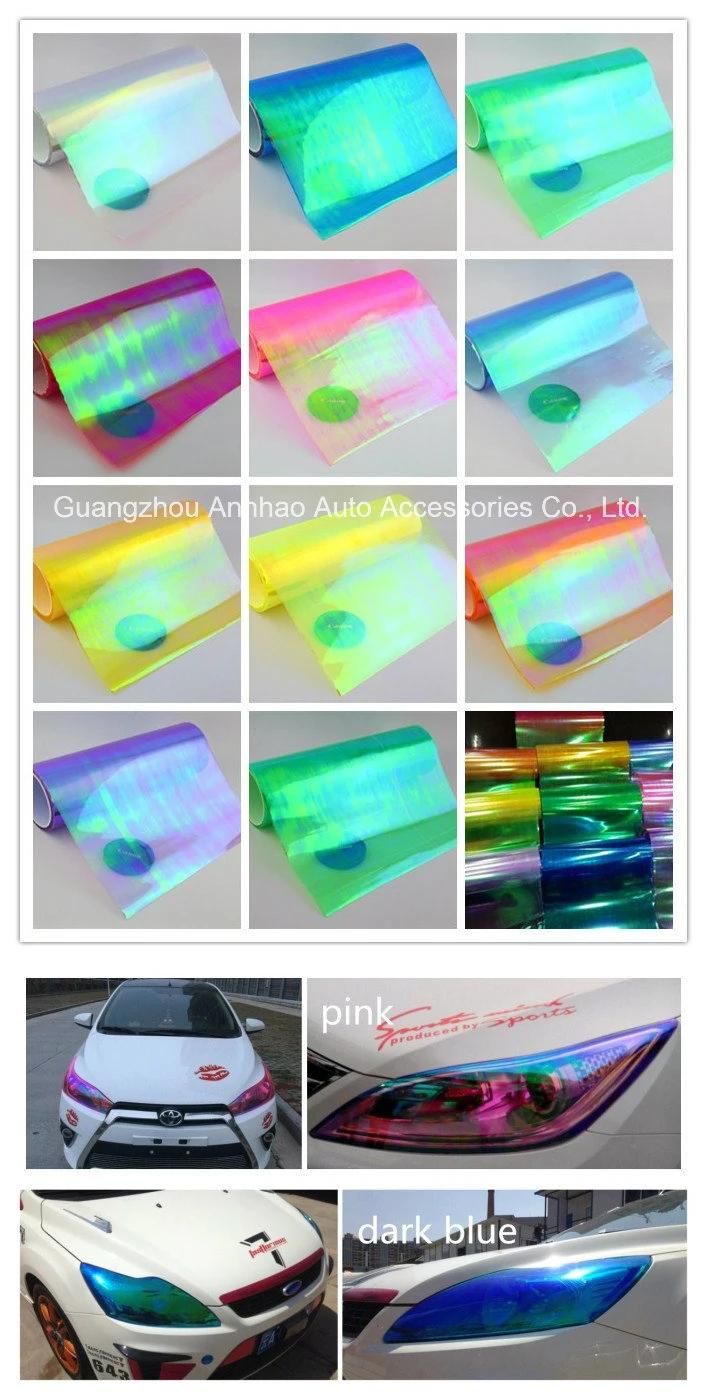 0.3*9m Chameleon Headlight Film Sticker Design for Motorcycle