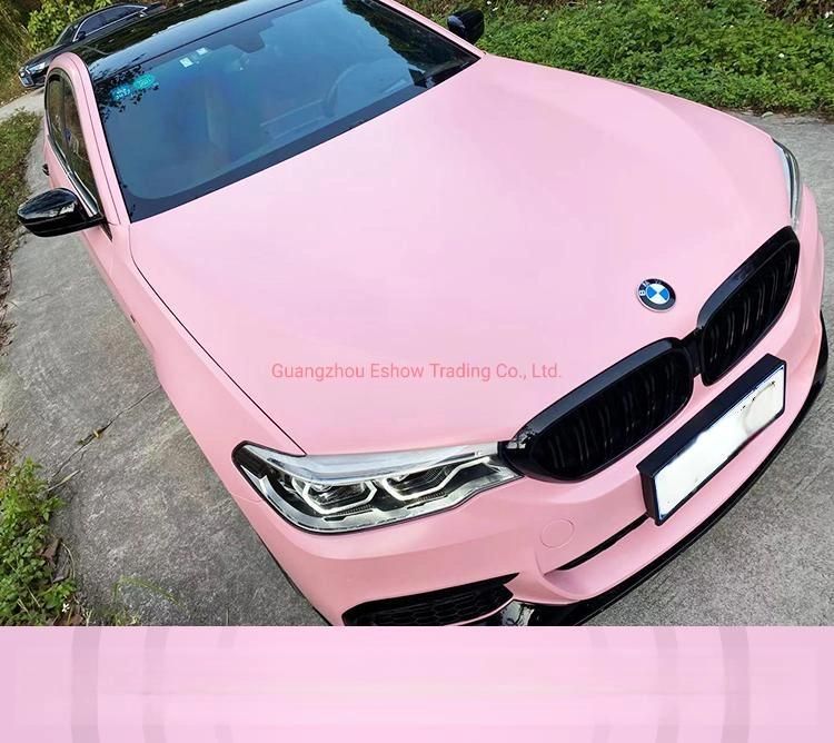 Self Adhesive Vinyl Uitra Matte Vinyl Wrap Carnation Pink Car Sticker