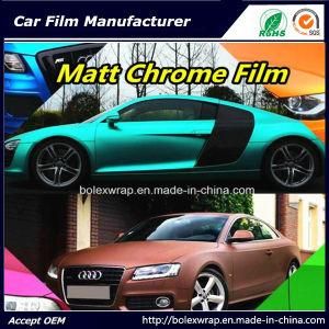 Hot Sell Matte Chrome Film Interior Film Decorative Sticker, Chrome Wrap Vinyl