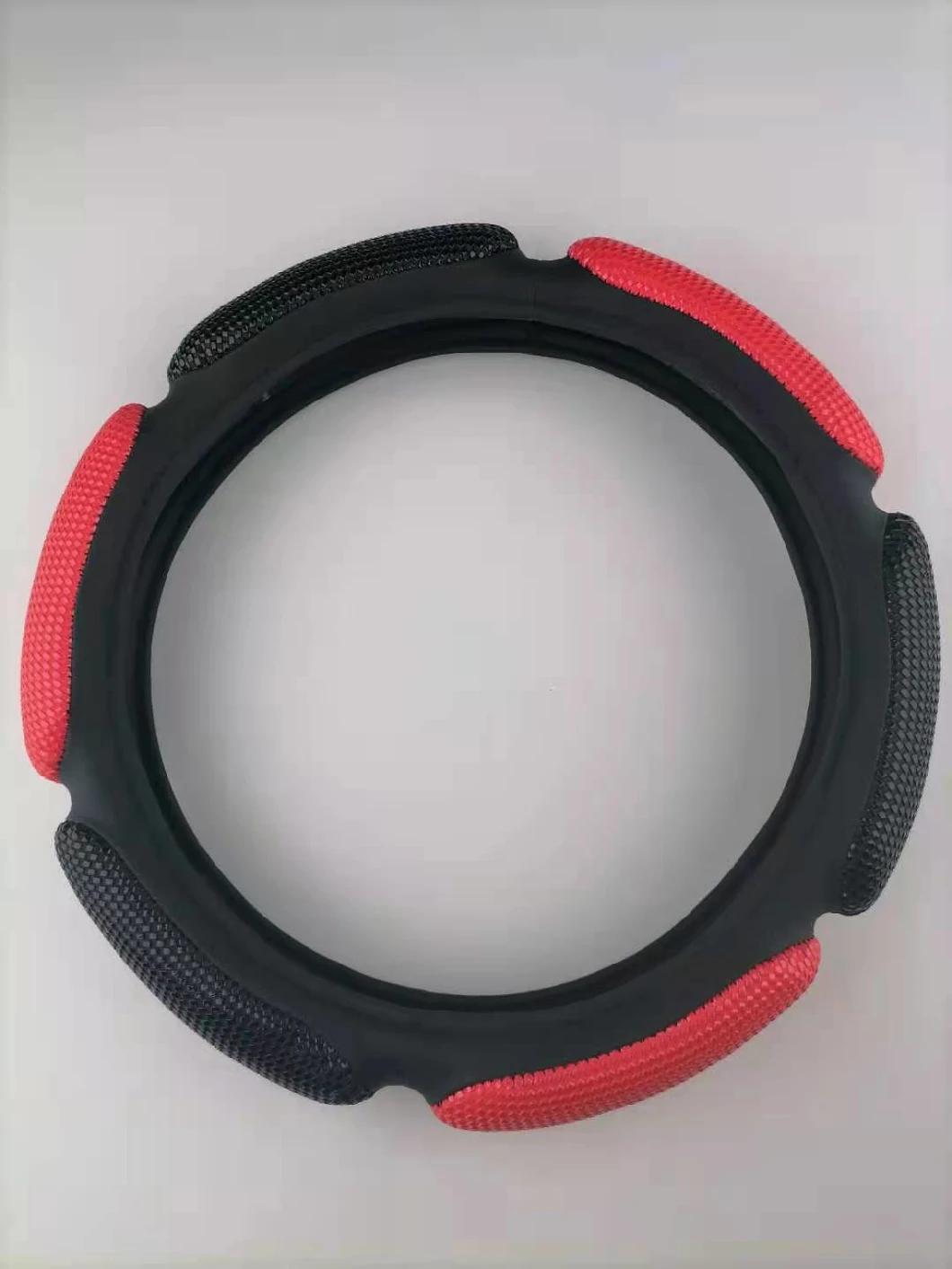 Black Red Steering Wheel Cover