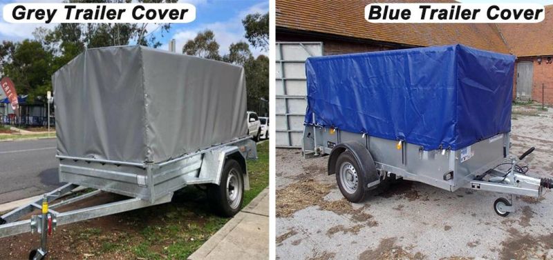 PVC Tarpaulin Waterproof Cargo Trailer Cage Cover Open Trailer Cover